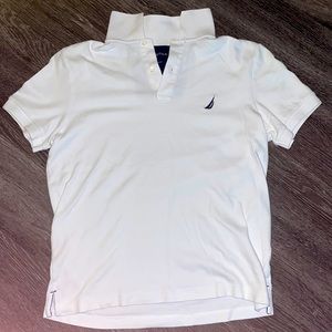 Mens Nautica White Polo